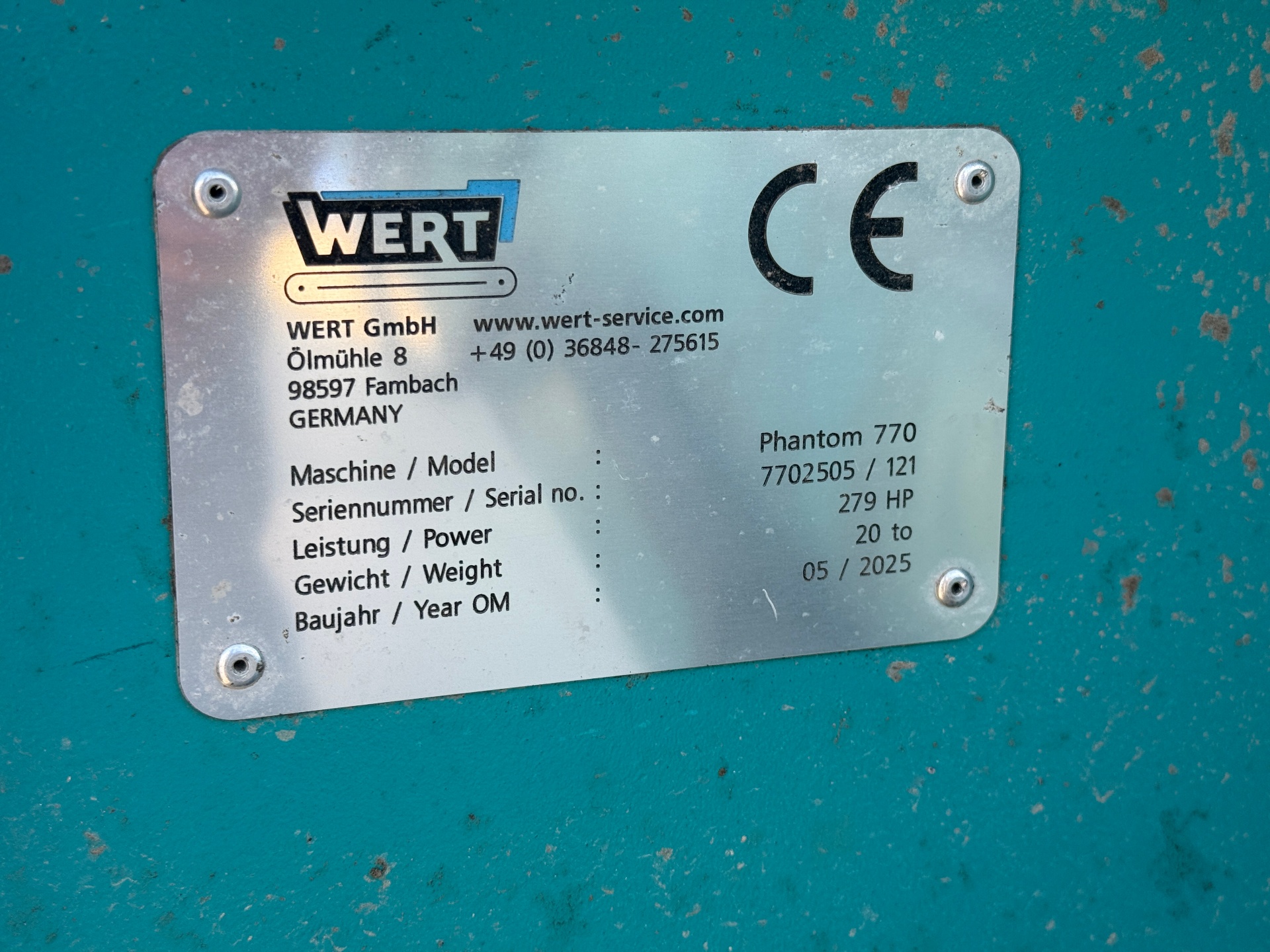 WERT PHANTOM 770 2025